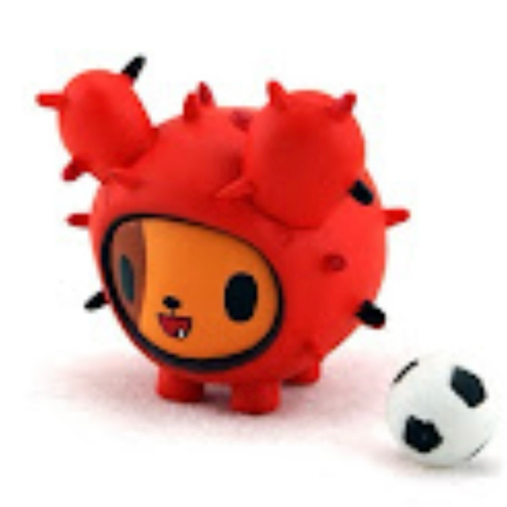 Tokidoki Cactus Pups Series 1 Red Tortellino & Soccer Ball Mini Figure + Box